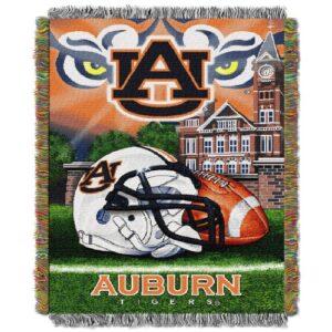 the northwest company auburn university tigers throw blanket afghan tapestry