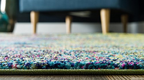 Unique Loom Vita Collection Saturated Over-Dyed Traditional Gradient Area Rug, 2 ft 2 in x 3 ft, Olive/Yellow