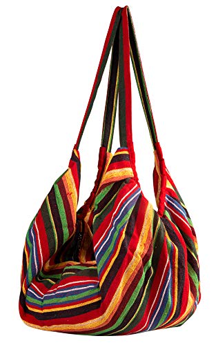 Large Tote Shoulder Bag for Women, Banana Style Casual Comfortable Market Groceries School Books Everyday Purse Travel (Rainbow)