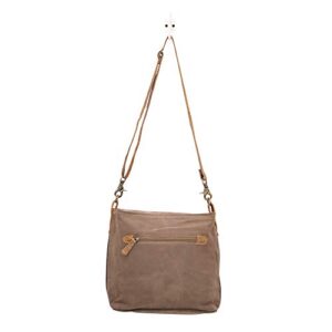 Myra Bag Linaria Upcycled Canvas & Cowhide Shoulder Bag S-1505