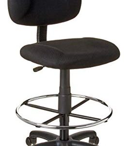 Boss Office Products Ergonomic Works Drafting Chair without Arms in Black