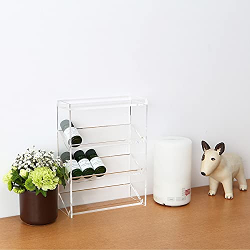 MUJI Acrylic 3-Shelf Display Stand, 17.5 cm Width x 6.5 cm Depth x 23 cm Height