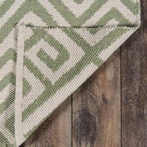 Madcap Cottage Palm Beach Brazilian Avenue Area, Indoor Outdoor Rug, 3'6" X 5'6", Green