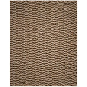 SAFAVIEH Natural Fiber Collection 4' x 6' Black NF181C Handmade Premium Jute Area Rug