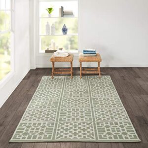 Madcap Cottage Palm Beach Lake Trail Area, Indoor Outdoor Rug, 2' X 3', Green