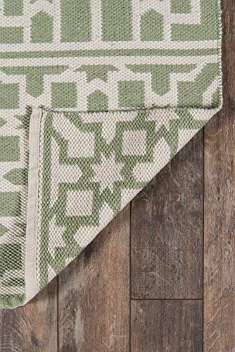 Madcap Cottage Palm Beach Lake Trail Area, Indoor Outdoor Rug, 2' X 3', Green