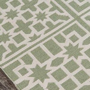 Madcap Cottage Palm Beach Lake Trail Area, Indoor Outdoor Rug, 2' X 3', Green