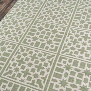 Madcap Cottage Palm Beach Lake Trail Area, Indoor Outdoor Rug, 2' X 3', Green