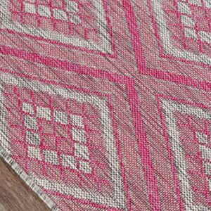 Madcap Cottage Lake Palace Rajastan Weekend Area, Indoor Outdoor Rug, 2' X 3', Pink