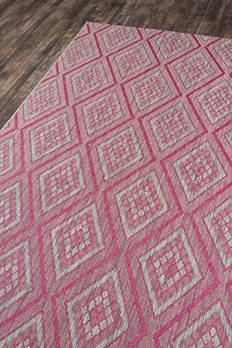 Madcap Cottage Lake Palace Rajastan Weekend Area, Indoor Outdoor Rug, 2' X 3', Pink