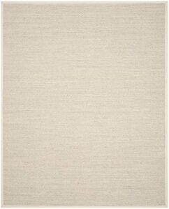 safavieh natural fiber collection 8′ x 10′ marble / beige nf143c border sisal area rug