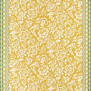 Madcap Cottage Under A Loggia Rokeby Road Area, Indoor Outdoor Rug, Yellow, 8' X 10'