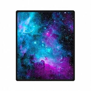 qh with galaxy velvet plush throw blanket(large) super soft and cozy fleece blanket perfect for couch sofa or bed