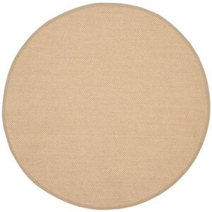 SAFAVIEH Natural Fiber Collection 2' x 3' Maize / Linen NF141B Border Sisal Accent Rug