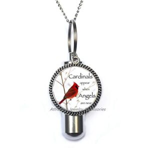 wklo0avmg red cardinal bird jewelry, cardinal urn cremation urn necklace, christmas cardinal, red cardinal bird,qk0o97