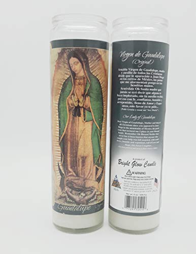 Concord Import 812116 Candle 8In Virgin De Guadalupe White