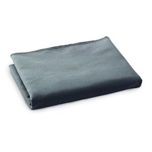 bucky easily packable, compact travel blanket, charcoal, 56×36