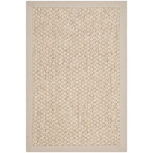 safavieh natural fiber collection 2′ x 3′ marble nf525c premium sisal accent rug