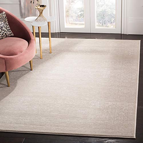 SAFAVIEH Carnegie Collection 5'1" x 7'6" Light Beige/Cream CNG631B Vintage Distressed Non-Shedding Living Room Bedroom Area Rug