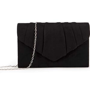 Nodykka Purses and Handbags Envelope Evening Clutch Crossbody Bags Velvet Classic Wedding Party Shoulder Bag for Women