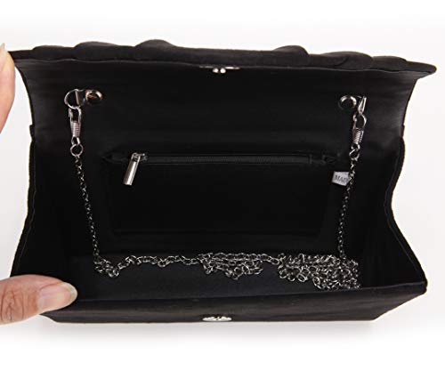 Nodykka Purses and Handbags Envelope Evening Clutch Crossbody Bags Velvet Classic Wedding Party Shoulder Bag for Women