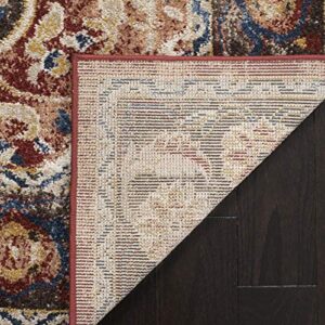 SAFAVIEH Bijar Collection 8' x 10' Brown / Rust BIJ648D Traditional Oriental Distressed Non-Shedding Living Room Bedroom Dining Home Office Area Rug