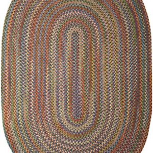 Colonial Mills Rustica Braided Rug, 8 by 11-Feet, Classic/Multicolor