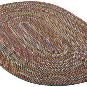 Colonial Mills Rustica Braided Rug, 8 by 11-Feet, Classic/Multicolor