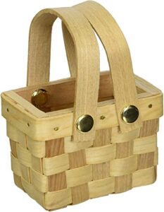 weddingstar miniature woven picnic basket favor – set of 6