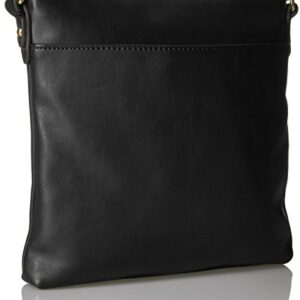 Tommy Hilfiger Women's Jaden Crossbody Bag, Black Polyvinyl Chloride