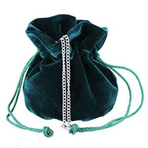 LONI British Hand Made Fantasy Suede Velvet Drawstring Clutch Shoulder Cross-body Bag