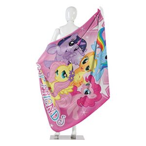 Hasbro's My Little Pony, "Happy Herd" Fleece Throw Blanket, 45" x 60", Multi Color