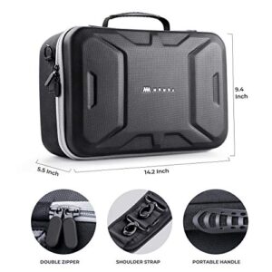 Mumba Deluxe Carrying Case for Nintendo Switch OLED & Nintendo Switch, Large Capacity Travel Storage Pouch for Switch Console & Accessories - Black