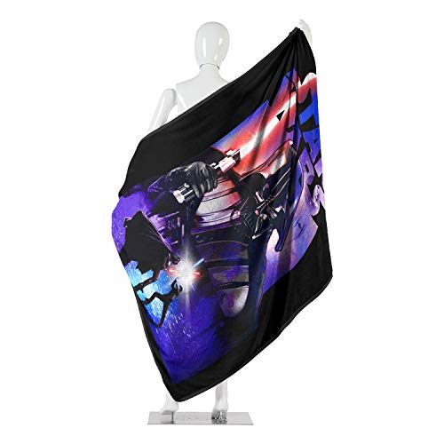 Northwest Micro Raschel Throw Blanket, 46 x 60 Inches, Darth Night