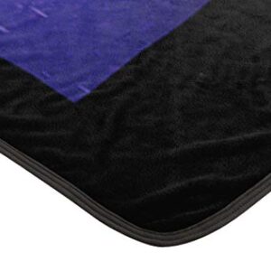 Northwest Micro Raschel Throw Blanket, 46 x 60 Inches, Darth Night