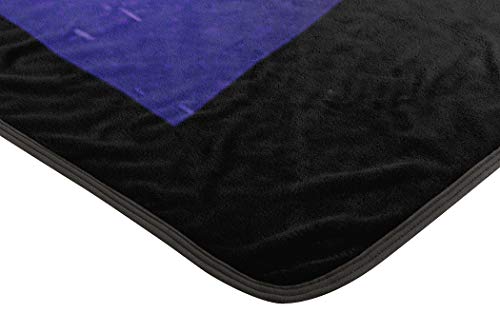 Northwest Micro Raschel Throw Blanket, 46 x 60 Inches, Darth Night