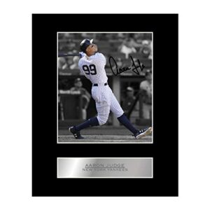 aaron judge signed mounted photo display autographed gift picture print
