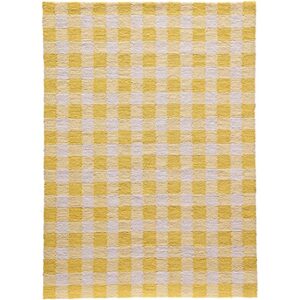 momeni rugs geo collection area rug, 2′ x 3′, yellow