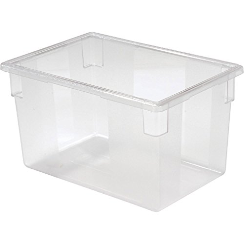 Rubbermaid Clear Plastic Box, 21 1/2 Gallon, 18 x 26 x 15 - Lot of 6