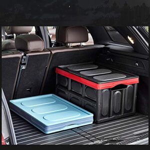 KINGCAV Plastic Durable Cargo Storage Box Weathertight Storage Organizer Box Secure Snap-on Lid Car Trunk Organizer Collapsible Storage Box