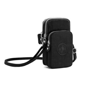 3-layers cellphone pouch wristlet purse waterproof sports armband shoulder bag wallet