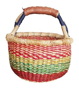 mini market basket ghana 7-9″ across – colors vary