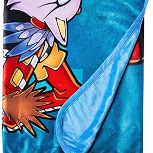 Great Eastern Entertainment Sonic The Hedgehog- Big Group Sublimation Throw Blanket 46" x 60"