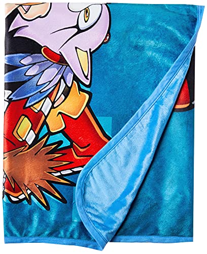 Great Eastern Entertainment Sonic The Hedgehog- Big Group Sublimation Throw Blanket 46" x 60"