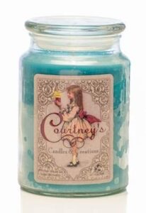 courtney’s candles honeydew melon maximum scented 26oz large jar candle
