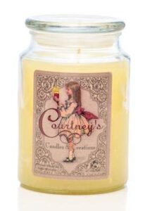 courtney’s candles honeysuckle maximum scented 26oz large jar candle