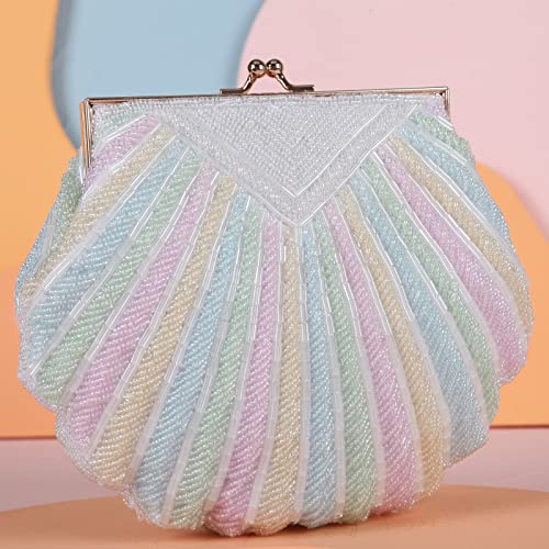 Fawziya Beaded Clutch For Wedding Evening Bag Formal-Multicolor