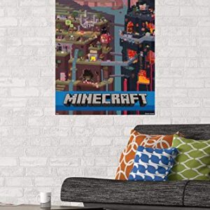 Trends International Minecraft - Cube Wall Poster, 22.375" x 34", Unframed Version