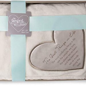 Pavilion Gift Company The Comfort Blanket 19510 The Best Things in Life Plush Throw Blanket