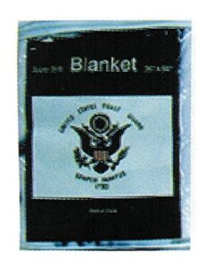 united states coast guard fleece blanket 5 ft x 4.2 ft. travel throw cover